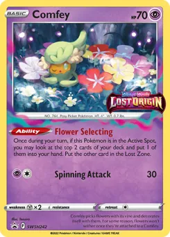 SWSH Black Star Promos Comfey Pokémon card